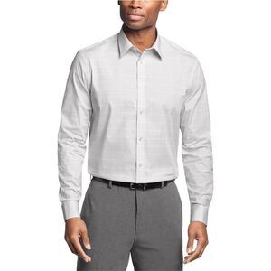 Calvin Klein Mens Full Fit Stretch Button Down Dress Shirt, NWT
